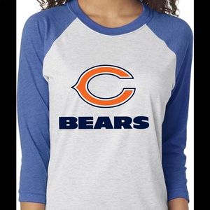 Chicago Bears Unisex Raglan tshirt tee shirt